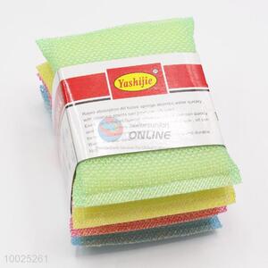 4Pieces/Set Colorful Household Kitchen Scouring Pad