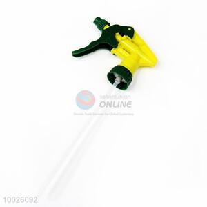 Yellow and green hand liquid soap dispenser cosmetic plastic air hand pump spray