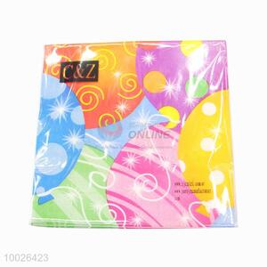 Wholesale Colorful Balloon Pattern Napkin for Party
