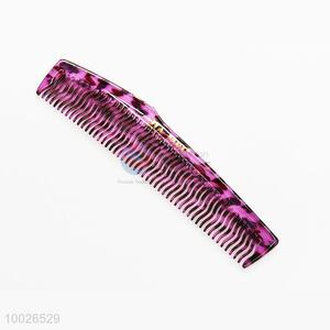 New Arrivals Pink Leopard Pattern Plastic Hair Comb with Handle
