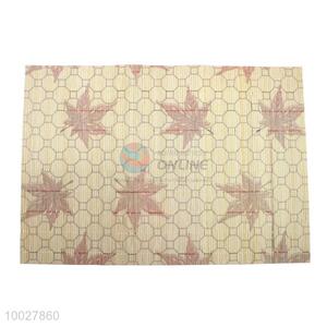 Maple Leaf Pattern Kitchen Supplies Bamboo Placemat