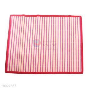 Wholesale Kitchen Supplies Red Border Bamboo Placemat