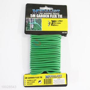 5M Utility Green Garden Flex Tie