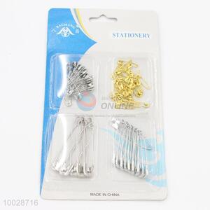 Golden/silver safety pin set