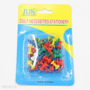 Colorful plastic push pin/drawing pin