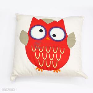 Cute Red Owl Pattern Square Pillow/Cuhsion