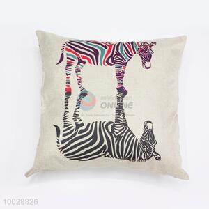 Top Quality Zebra Pattern Square Pillow/Cushion