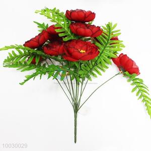 12 Heads Red Camellia Decoration Artificial Flower/Home Decor Flower