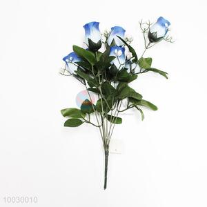 7 Heads Blue Rose Decoration Artificial Flower/ Home Decor Flower