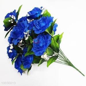 18 Heads Dark Blue Rose Decoration Artificial Flower/Home Decor Flower