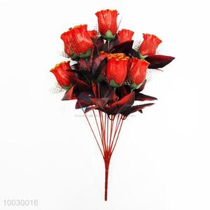 Beautiful 12 Heads Rose Decoration Artificial Flower/Home Decor Flower