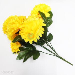 7 Heads Yellow Chrysanthemum Decoration Artificial Flower/Home Decor Flower