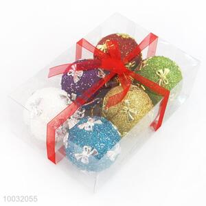 Christmas Tree Decoration Promotional Christmas Ball with Bowknot