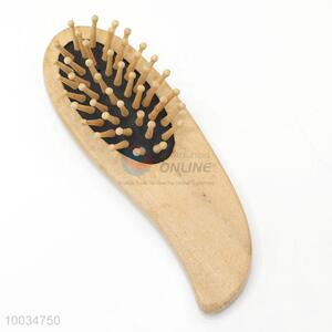 Professional short handle wooden hair comb