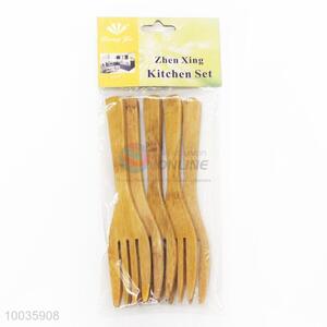 High Quality 5 Pieces Bamboo Fork