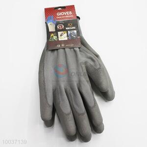 Grey 24cm Wholesale Nylon&PU Work/Safety Gloves