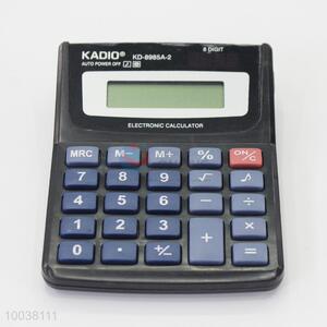 Mini portable black calculator