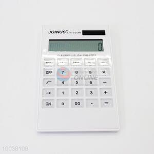 Mini white delicate calculator