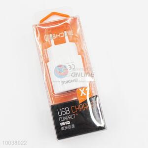 1A white color household chargers plug