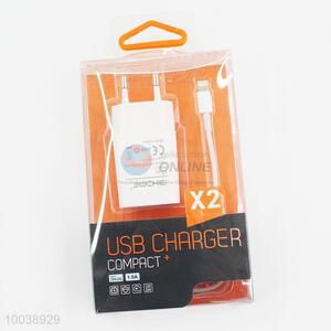 1A PC material usb chargers&usb cable(1m) for iphone 6