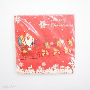 Christmas Red Pattern Square Napkin