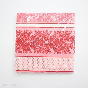 Wholesale Pink Pattern Square Napkin