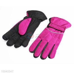 High Quality Rose Red Warm Gloves Ski Gloves