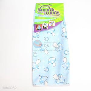 Blue Mushroom microfiber printed dish cloth for home kitchen and restaurant
