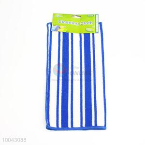 Blue Stripe microfiber printed dish cloth for home kitchen and restaurant