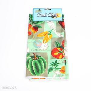Pepper microfiber printed dish cloth for home kitchen and restaurant