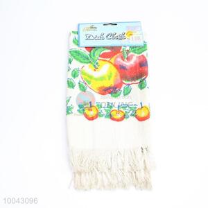 Apple microfiber printed dish cloth for home kitchen and restaurant