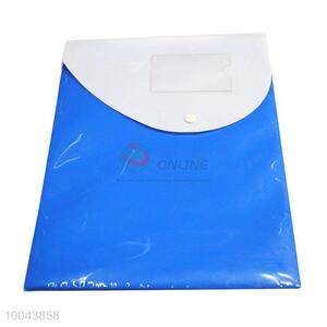 Blue Office Stationery Paper Bags A4 Size Waterproof File Bag