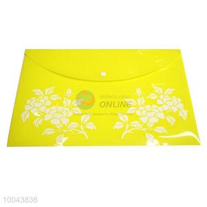 Stationery Light Yellow A4 File Bags File Folder Paper Clip