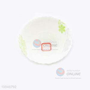 5inch Green Pattern Heat Resistant Opal Glassware Opal Glass Opal Soup Bowl