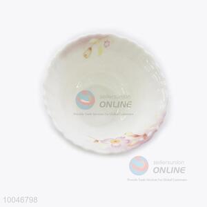 5inch Pink Pattern Heat Resistant Opal Glassware Opal Glass Opal Soup Bowl