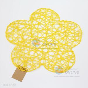 Yellow Petal-shaped Paper Placemat/Paper Placemat Pad/Paper Placemat