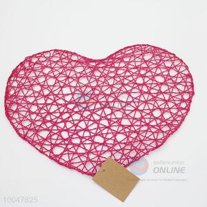 Dark Purple Heart-shaped Paper Placemat/Paper Placemat Pad/Paper Placemat