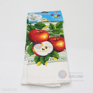 Apple pattern cotton kitchen cleaning cloth