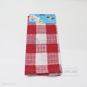 Usefulred grid pattern kitchen towel/cloth