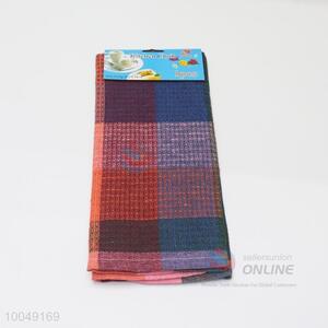 Colorful grid pattern dish washing cloth/cleaning towel