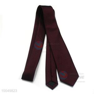 Newest hot sell fashion plain color polyester silk mens neck tie