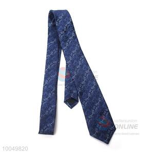 Wholesale blue color famous polyester material ties for men