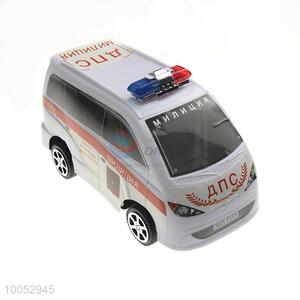High quality small plastic inertial police car toy in Russian