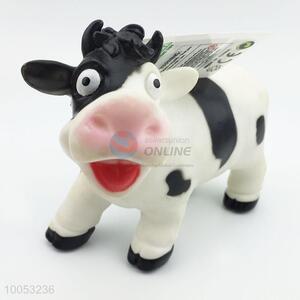 9cun soft rubber material lovely milk cow model animal toys for kids