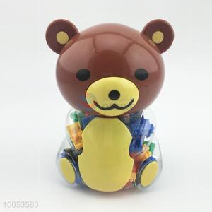 88 pieces building blocks toy with bear shaped bottle