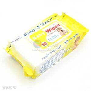 80 sheets soft&gentle baby wipes with lightly fraganced