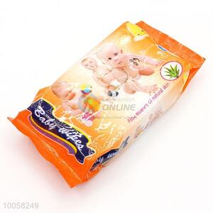 Eco-friendly 80pcs aloe essence of natural skin baby wipes