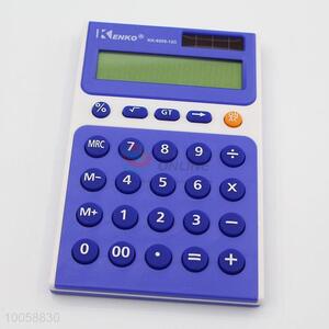 High quality electronic ABS blue calculator with button battery