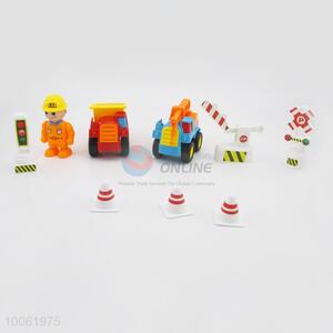 Tough Construction Set Of Cartoon Inertial MiNi Truck Toy For Kids