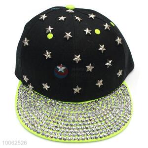 Fashion star diamond-studded peak cap sun-shade hat for sale